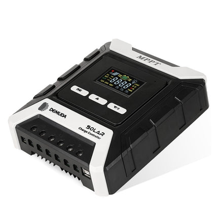 MPPT Solar Controller 12V / 24V / 48V Automatic Identification Charging Controller with Dual USB Output, Model:10A-garmade.com