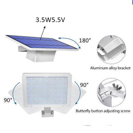 48 LED Detachable Solar Light IP65 Waterproof Outdoor Courtyard LED Street Lamp, Light Color:Warm Light(White)-garmade.com