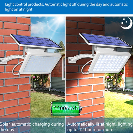 48 LED Detachable Solar Light IP65 Waterproof Outdoor Courtyard LED Street Lamp, Light Color:Warm Light(Black)-garmade.com