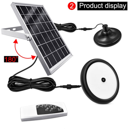 Smart Induction 56LEDs Solar Light Indoor and Outdoor Garden Garage LED Lamp, Light Color:White Light(Black)-garmade.com