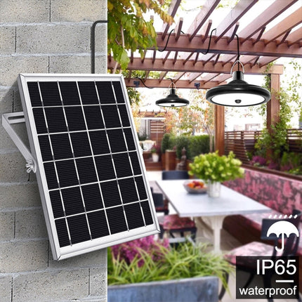 Smart Induction 56LEDs Solar Light Indoor and Outdoor Garden Garage LED Lamp, Light Color:Warm Light(Black)-garmade.com