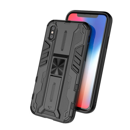 Supersonic PC + TPU Shock-proof Protective Case with Holder For iPhone X & XS(Grey)-garmade.com