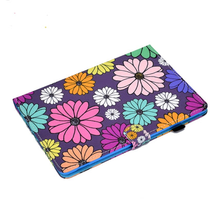 For iPad 10.2 2021 / 2020 / 2019 Painted Pattern TPU Horizontal Flip Leather Protective Case(Color Fish Scales)-garmade.com