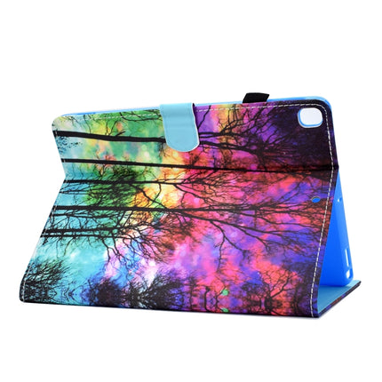 For iPad 10.2 2021 / 2020 / 2019 Painted Pattern TPU Horizontal Flip Leather Protective Case(Forest)-garmade.com