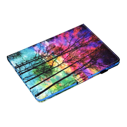 Painted Pattern TPU Horizontal Flip Leather Protective Case For iPad Air (2020)(Forest)-garmade.com