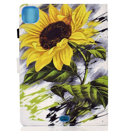 For iPad Pro 11 (2018/2020) Painted Pattern TPU Horizontal Flip Leather Protective Tablet Case(Sun Flower)-garmade.com