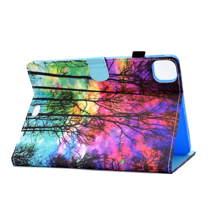 For iPad Pro 11 (2018/2020) Painted Pattern TPU Horizontal Flip Leather Protective Tablet Case(Forest)-garmade.com