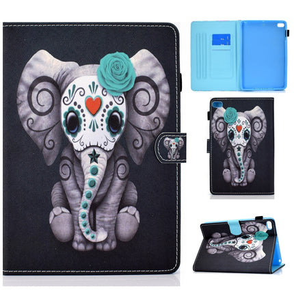 Painted Pattern TPU Horizontal Flip Leather Protective Case For iPad mini /mini 2/mini 3/mini 4(Rose Elephant)-garmade.com