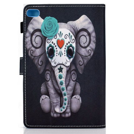 Painted Pattern TPU Horizontal Flip Leather Protective Case For iPad mini /mini 2/mini 3/mini 4(Rose Elephant)-garmade.com