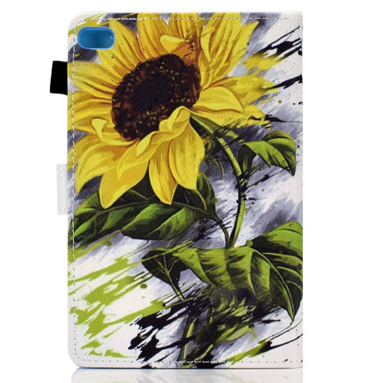 Painted Pattern TPU Horizontal Flip Leather Protective Case For iPad mini /mini 2/mini 3/mini 4(Sun Flower)-garmade.com