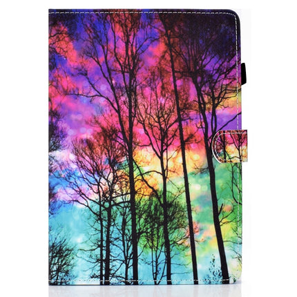 Painted Pattern TPU Horizontal Flip Leather Protective Case For Samsung Galaxy Tab S6 Lite(Forest)-garmade.com