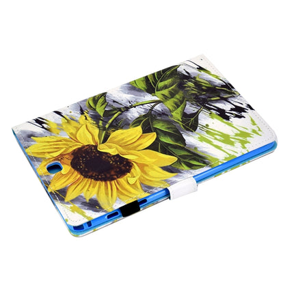 Painted Pattern TPU Horizontal Flip Leather Protective Case For Samsung Galaxy Tab A 9.7(Sun Flower)-garmade.com