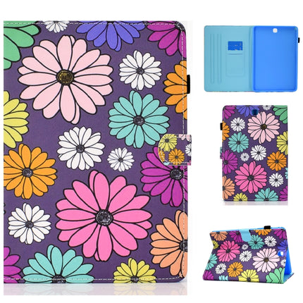 Painted Pattern TPU Horizontal Flip Leather Protective Case For Samsung Galaxy Tab A 9.7(Daisy)-garmade.com