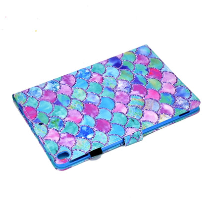 Painted Pattern TPU Horizontal Flip Leather Protective Case For iPad Pro 10.5 (2017)/Air (2019)(Color Fish Scales)-garmade.com