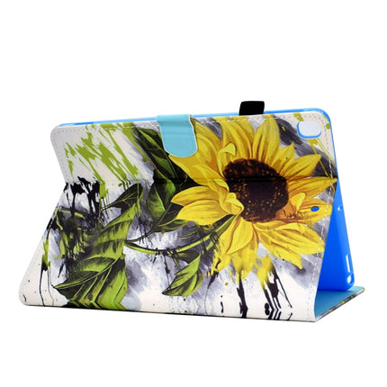 Painted Pattern TPU Horizontal Flip Leather Protective Case For iPad Pro 10.5 (2017)/Air (2019)(Sun Flower)-garmade.com