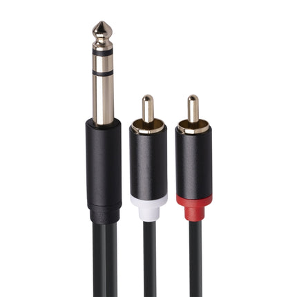 3685 6.35mm Male to Double RCA Male Stereo Audio Cable, Length:3m-garmade.com