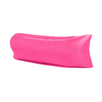 Outdoor Portable Lazy Water Inflatable Sofa Beach Grass Air Bed, Size: 200 x 70cm(Rose Red)-garmade.com