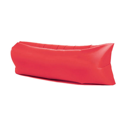 Outdoor Portable Lazy Water Inflatable Sofa Beach Grass Air Bed, Size: 200 x 70cm(Red)-garmade.com