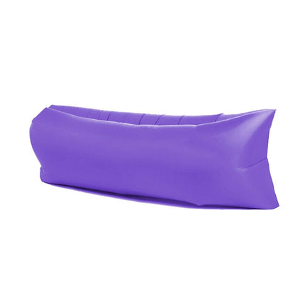Outdoor Portable Lazy Water Inflatable Sofa Beach Grass Air Bed, Size: 200 x 70cm(Purple)-garmade.com