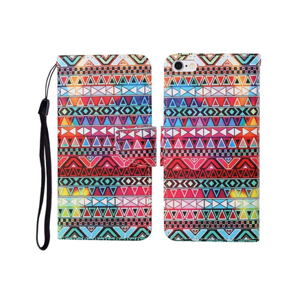 For iPhone 6 Painted Pattern Horizontal Flip Leathe Case(Tribal Ethnic Style)-garmade.com