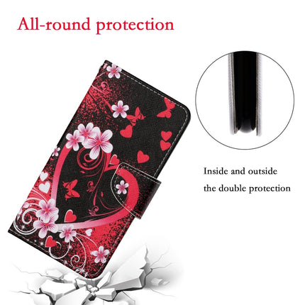 For iPhone 6 Plus Painted Pattern Horizontal Flip Leathe Case(Red Heart)-garmade.com