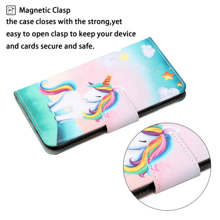For iPhone 7 Plus Painted Pattern Horizontal Flip Leathe Case(Rainbow Unicorn)-garmade.com