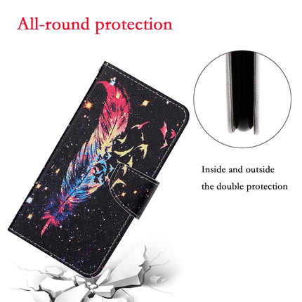 For iPhone 7 Plus Painted Pattern Horizontal Flip Leathe Case(Feather)-garmade.com