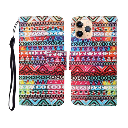 For iPhone 11 Pro Painted Pattern Horizontal Flip Leathe Case(Tribal Ethnic Style)-garmade.com
