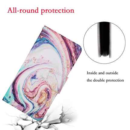 For iPhone 11 Pro Max Painted Pattern Horizontal Flip Leathe Case(Whirlpool Marble)-garmade.com