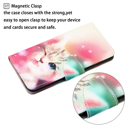 For iPhone SE (2020)/ 7 /8 Painted Pattern Horizontal Flip Leathe Case(Cat)-garmade.com