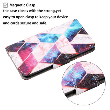 For iPhone SE (2020)/ 7 /8 Painted Pattern Horizontal Flip Leathe Case(Marble)-garmade.com