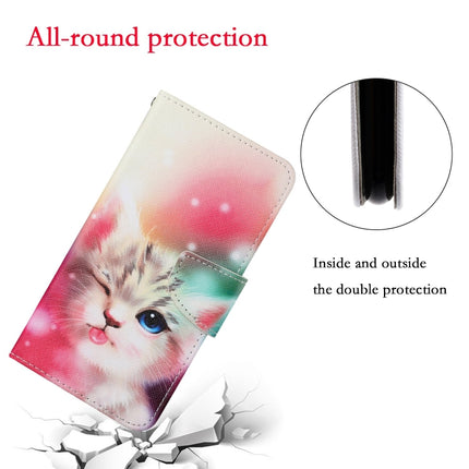 For iPhone XR Painted Pattern Horizontal Flip Leathe Case(Cat)-garmade.com