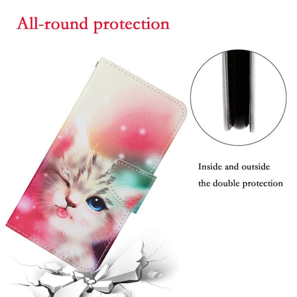 For iPhone XS Max Painted Pattern Horizontal Flip Leathe Case(Cat)-garmade.com