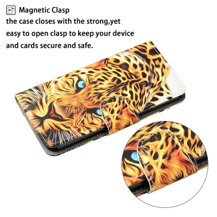 For iPhone XS Max Painted Pattern Horizontal Flip Leathe Case(Leopard)-garmade.com