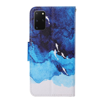 For Samsung Galaxy S20+ Colored Drawing Pattern Horizontal Flip Leather Case with Holder & Card Slots & Wallet & Lanyard(Watercolor Fish)-garmade.com