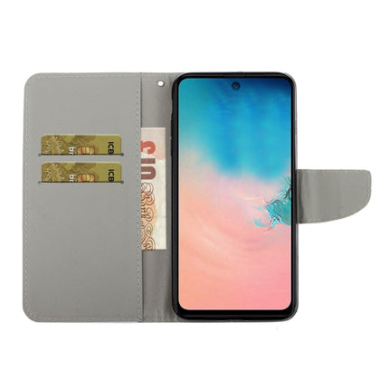For Samsung Galaxy S21+ 5G Colored Drawing Pattern Horizontal Flip Leather Case with Holder & Card Slots & Wallet & Lanyard(Starry Marble)-garmade.com