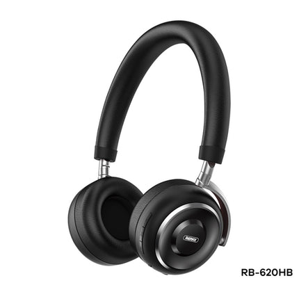 REMAX RB-620HB Bluetooth 5.0 Metal Wireless Bluetooth Headset(Black)-garmade.com