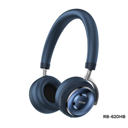 REMAX RB-620HB Bluetooth 5.0 Metal Wireless Bluetooth Headset(Blue)-garmade.com