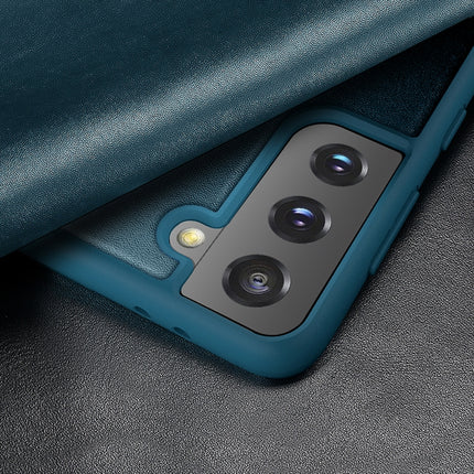 For Samsung Galaxy S21 Ultra 5G Magnetic Side Window View Shockproof Horizontal Flip Leather Case(Purple)-garmade.com