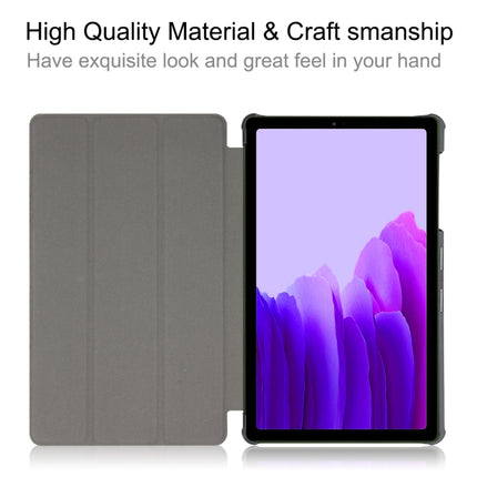 For Samsung Galaxy Tab A7 Lite T225 Colored Drawing Pattern Horizontal Flip Leather Case with Three-folding Holder(Color Butterfly)-garmade.com