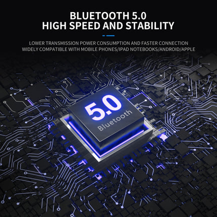 HXSJ Q8 Bluetooth 5.0 Multi-function Wireless Bluetooth Speaker Audio, Support Handsfree Calling & TF Card & USB(Black)-garmade.com