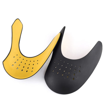 1 Pair 005 Anti-crease Anti-bending Anti-cracking Shoe Shield Protector, Size:225-250mm(Black Yellow)-garmade.com