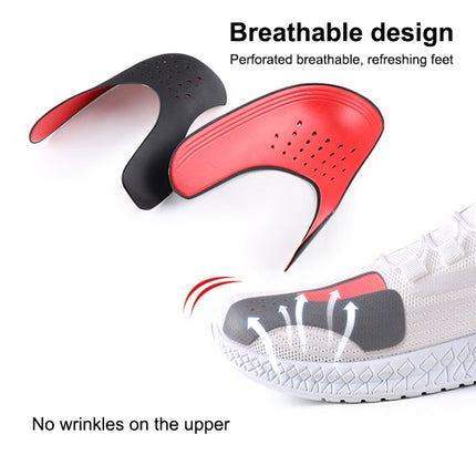 1 Pair 005 Anti-crease Anti-bending Anti-cracking Shoe Shield Protector, Size:225-250mm(Black Red)-garmade.com