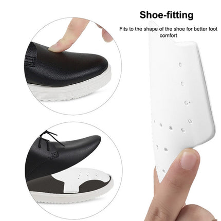 1 Pair 006 Anti-crease Anti-wrinkle Invisible Shoe Shield Holder Protector(Black)-garmade.com