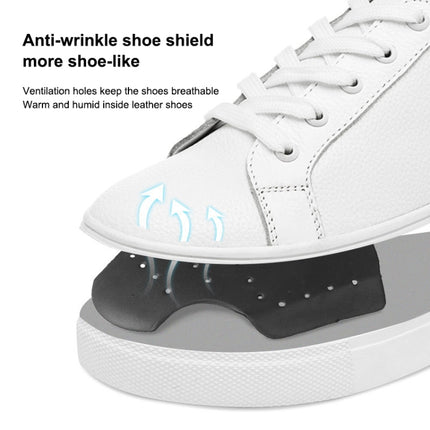 1 Pair 006 Anti-crease Anti-wrinkle Invisible Shoe Shield Holder Protector(White)-garmade.com