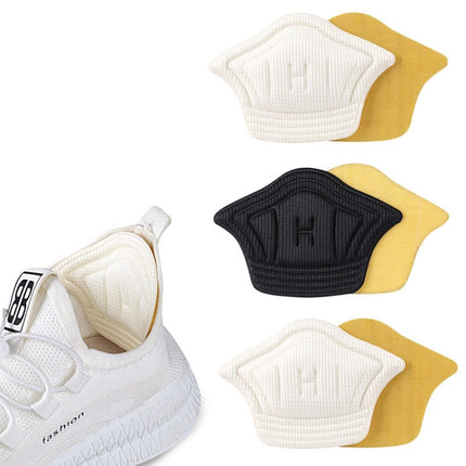 5 Pairs 054 Anti-wear Anti-dropping Sneakers Heel Stickers, Back Adhesive Version(Black Thick)-garmade.com