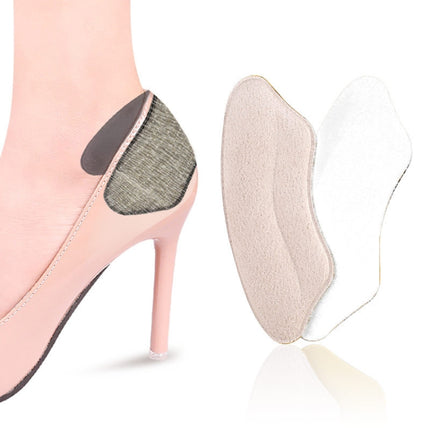 5 Pairs 062 High-heeled Shoes Sponge Soft Anti-abrasion Anti-slip Heel Protective Sticker(Apricot)-garmade.com