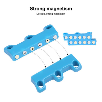 Magnetic Shoelace Buckle Non Binding Shoe Lace Accessories, Size:S (Below 230mm)(Blue)-garmade.com