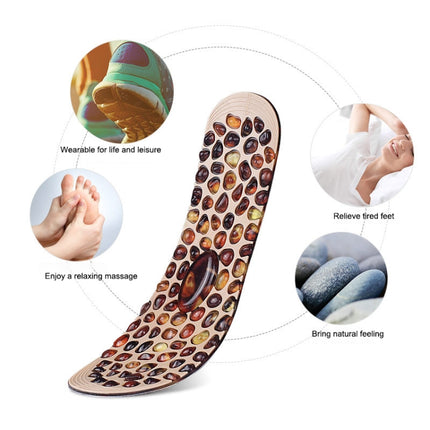 1 Pair Cuttable Imitation Pebbles Massage Insole Shoe-pad, Size:L (255-275mm)-garmade.com