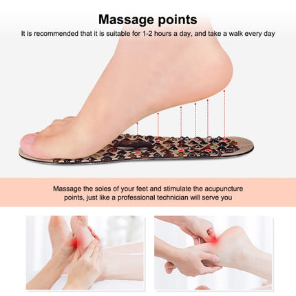1 Pair Cuttable Imitation Pebbles Massage Insole Shoe-pad, Size:L (255-275mm)-garmade.com